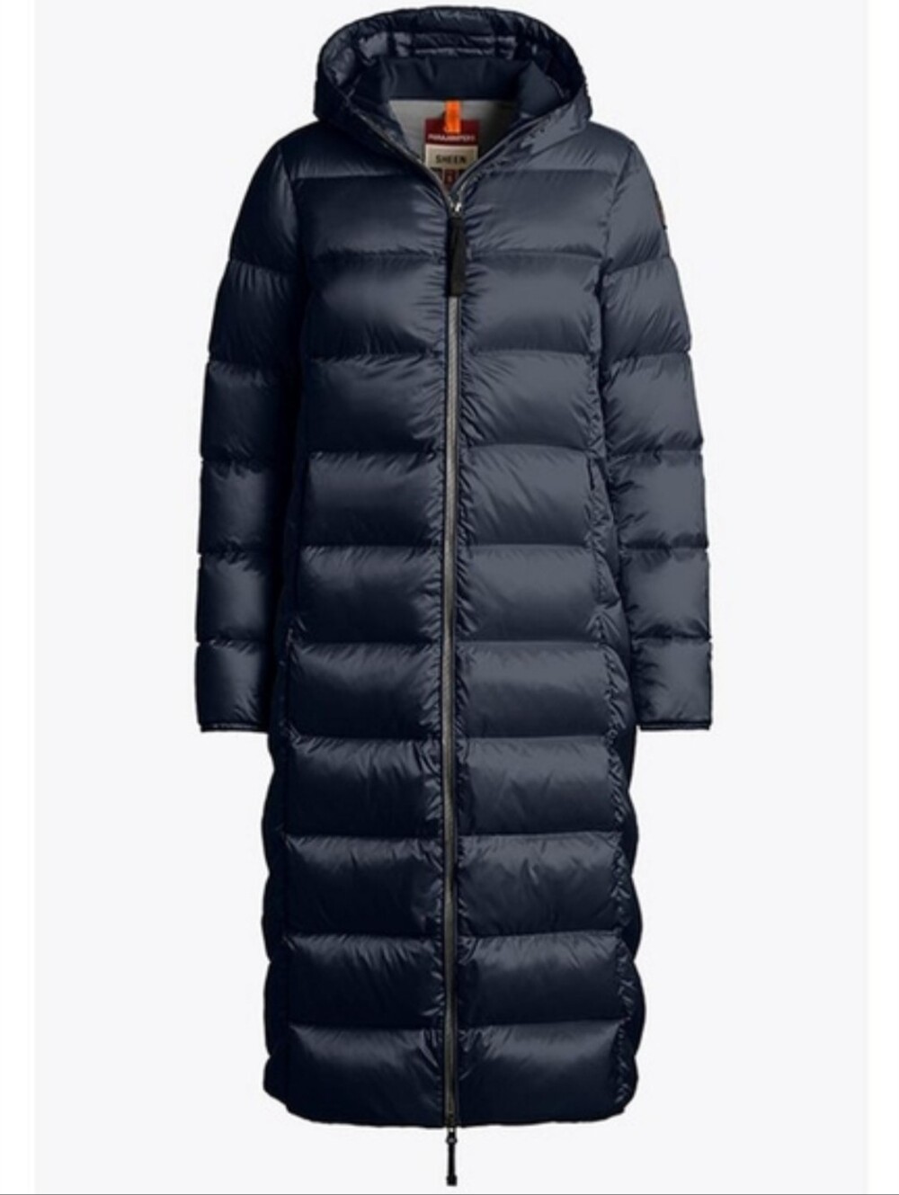 Parajumpers Leah Black Long Hooded Puffer Coat